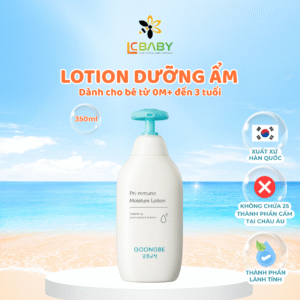Lotion Dưỡng Ẩm Chống Khô Nẻ, Làm Dịu Làn Da Bé Goongbe Primmune Moisture Lotion 350ml