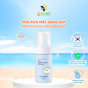 Sữa Rửa Mặt Tạo Bọt Lành Tính Dành Cho Bé GOONGBE Kids Bubble Facial Cleanser 100ml