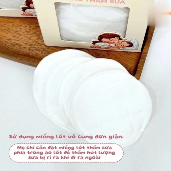 Miếng Lót Thấm Sữa Giặt Được Bermy Mỏng Nhẹ, Thấm Hút Tốt - Ảnh 4