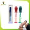Cây Súc Bình Sữa 3 Chi Tiết Silicone Đầu Mềm Xoay 360 Độ Dễ Dàng Làm Sạch Bình Sữa Cho Bé Yêu