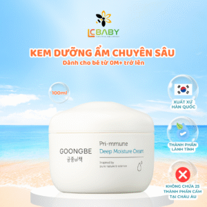 Kem Dưỡng Ẩm Chuyên Sâu Chống Khô Nẻ Goongbe Pri-mmune Deep Moisture Cream Dành Cho Bé 100ml