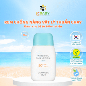 Kem Chống Nắng Cho Bé Goongbe Waterful Sun Lotion Mild, Dạng Sữa