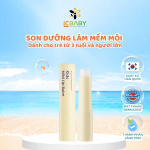 Son Dưỡng Cho Bé Goongbe Kids Mild Lip Balm 3g, Không Màu