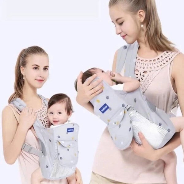 Địu Em Bé Sơ Sinh 4 Tư Thế Có Đỡ Cổ, Thoáng Khí Dành Cho Bé - Ảnh 3
