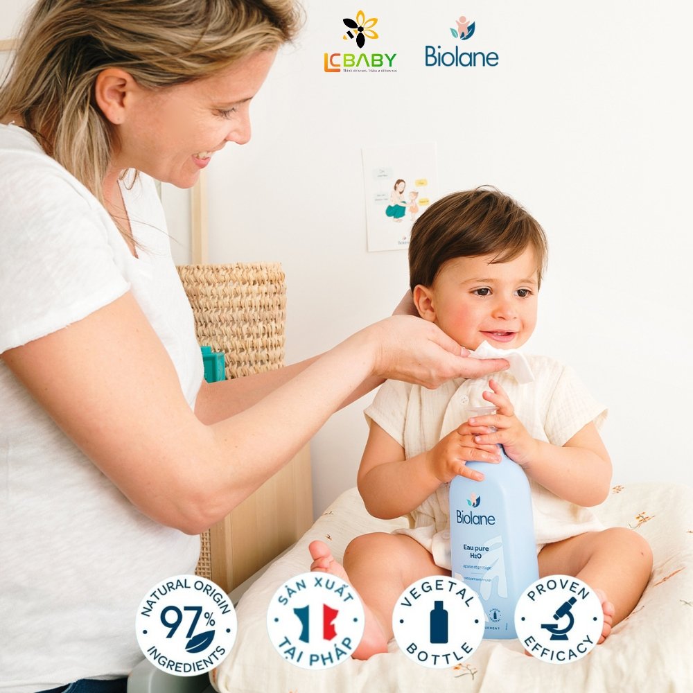 NƯỚC LÀM SẠCH DA MẶT&CƠ THỂ - BIOLANE PURE H2O - Ảnh 6