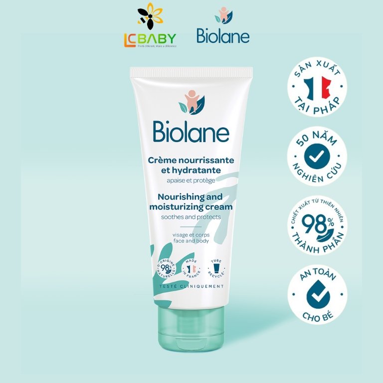KEM DƯỠNG ẨM - BIOLANE NOURISHING AND MOISTURIZING CREAM 50ML - Ảnh 3