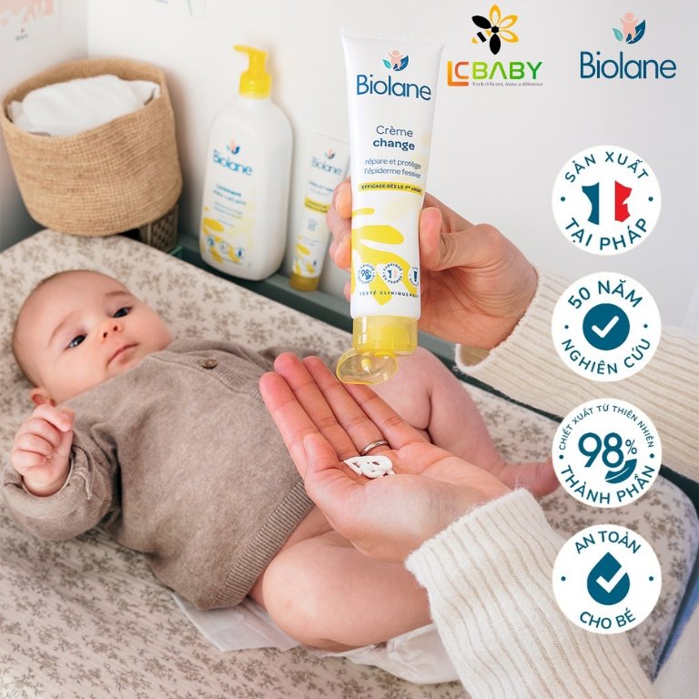 KEM DƯỠNG CHỐNG HĂM TÃ - BIOLANE DIAPER CHANGE CREAM 100ML - Ảnh 5
