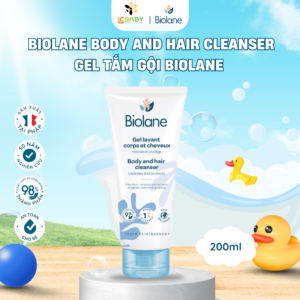 gel tắm gội biolane