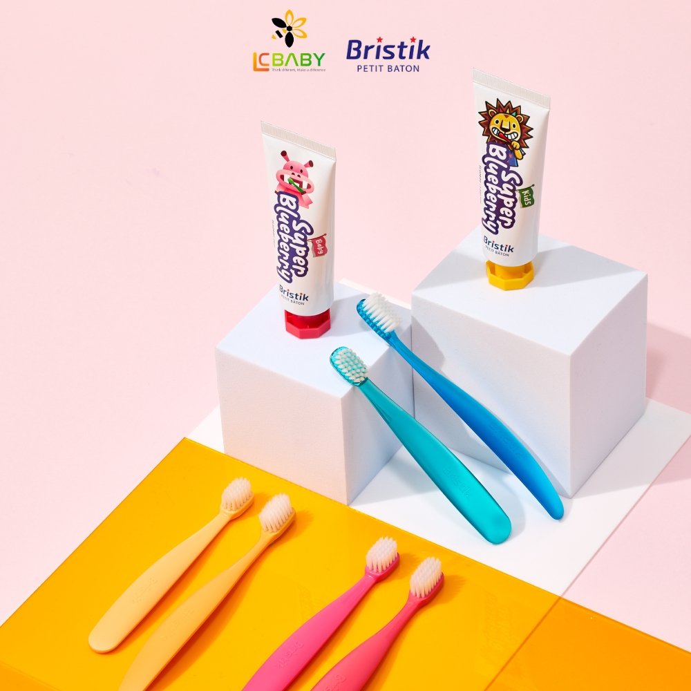 KEM ĐÁNH RĂNG THUẦN CHAY CHO BÉ TỪ 1-12 TUỔI VỊ DÂU- BRISTIK - Ảnh 2