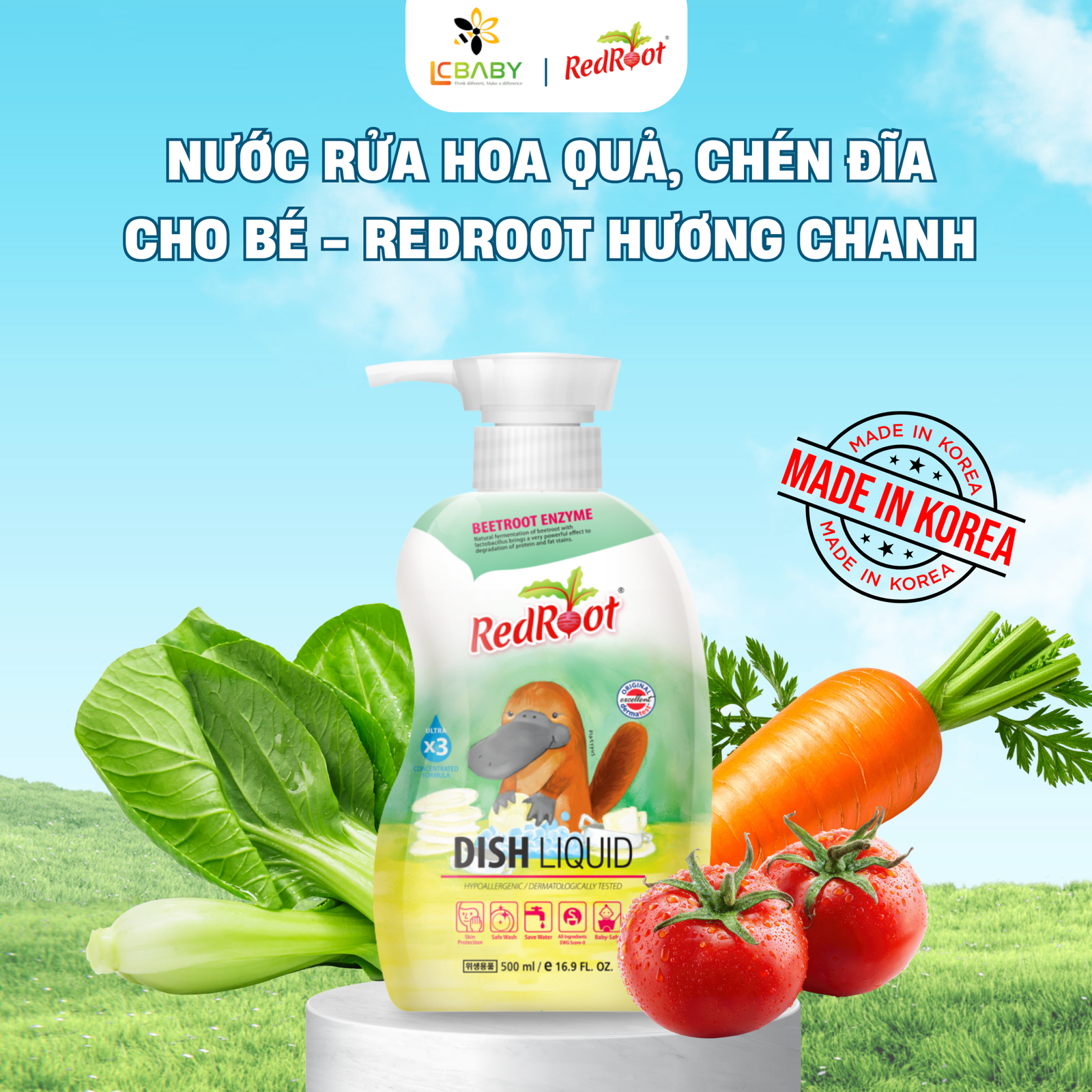 nước rửa hoa quả
