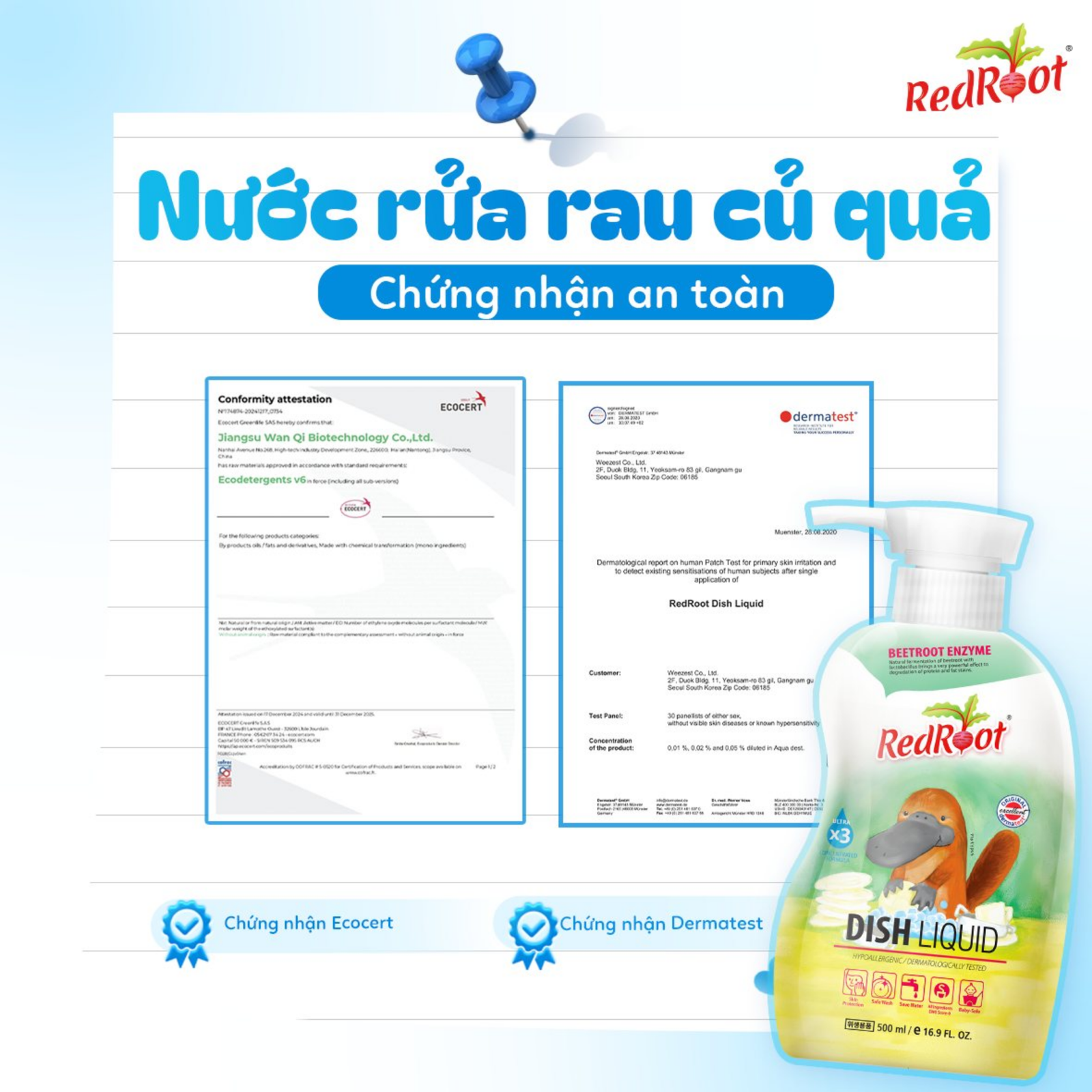 nước rửa hoa quả redroot