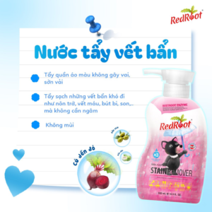 tẩy vết bẩn quần áo cho bé